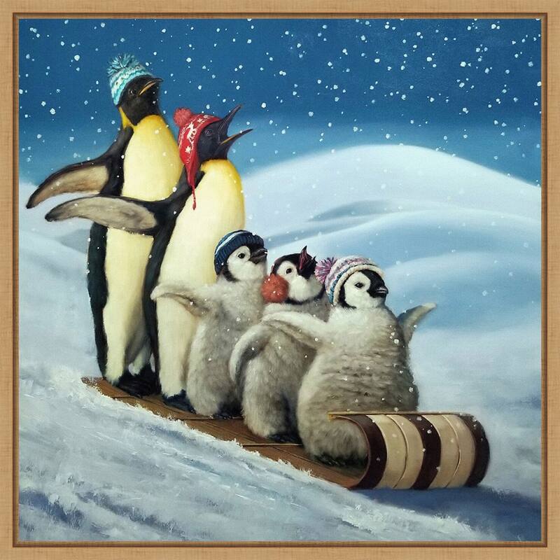 Sleigh Ride by Lucia Heffernan Framed Canvas Wall Art Print