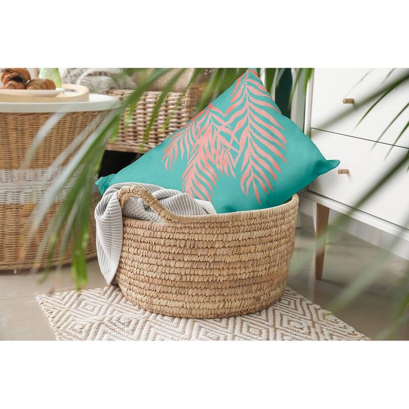 Blowing Palm Fronds Decorative Throw Pillow