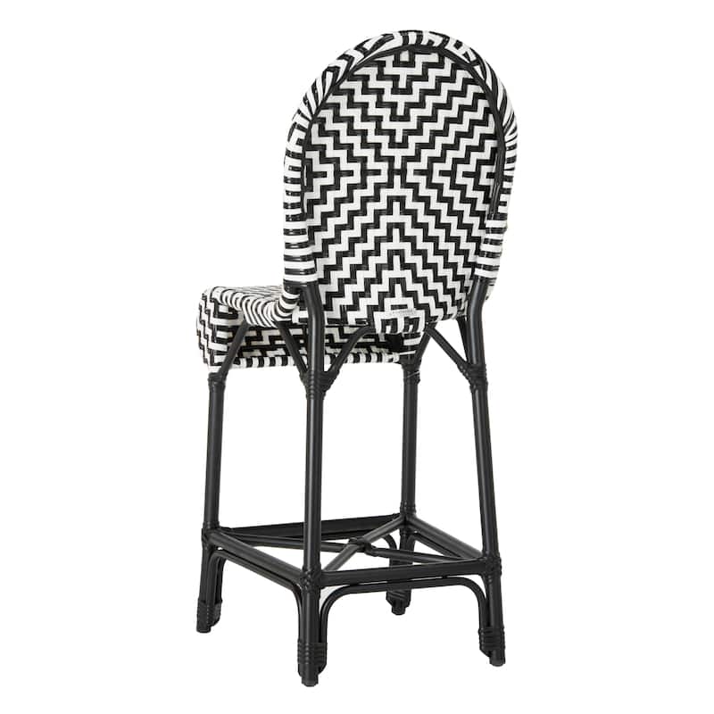 SAFAVIEH Outdoor Jaelyn 26-inch Counter Stool - 17Wx23Dx42H