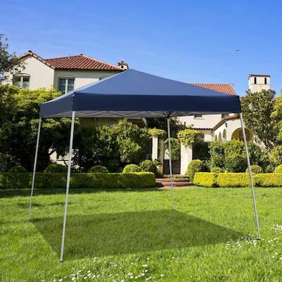 8 x 8 ft. Outdoor Party Gazebo Camping Canopy Blue - Without Wall