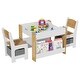 preview thumbnail 6 of 8, 3 in 1 Activity Kids Art Table and Chair Set Beige