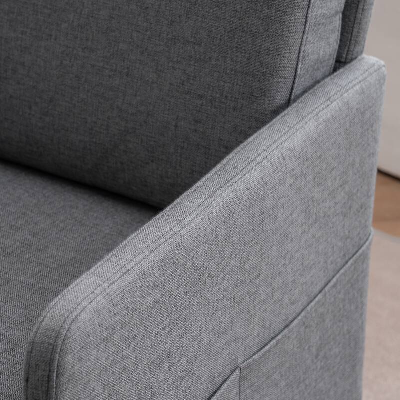 Lounge Chair Stylish and Comfortable Single Sofa Accent Chair for Living Room or Bedroom - 31.1” x 26.77” x 34.65” (L x W x H)