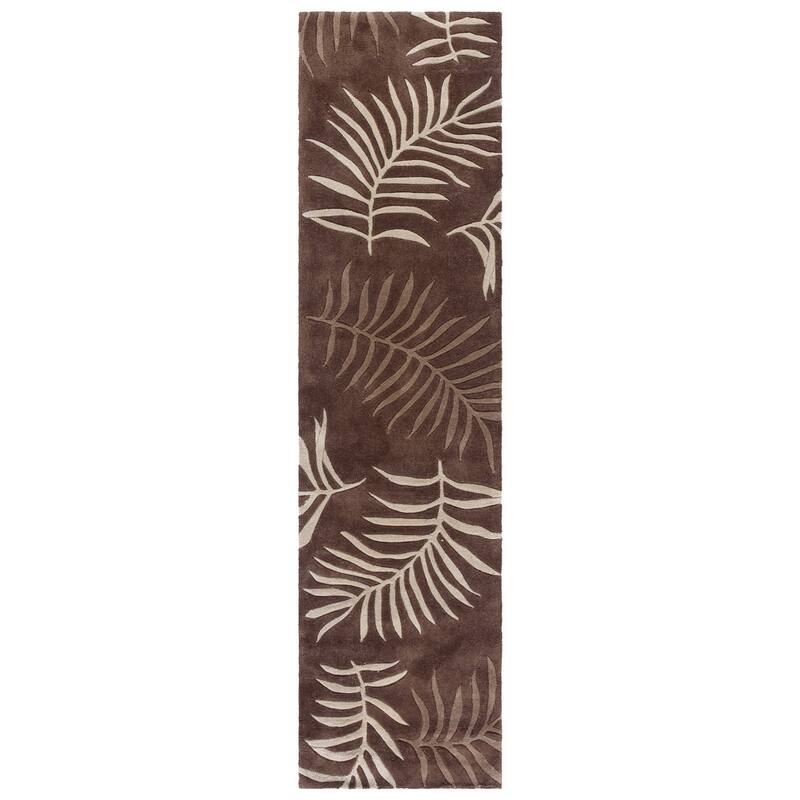 SAFAVIEH Handmade Total Performance Juri Oriental Rug - 2'3" x 9' Runner - Mocha
