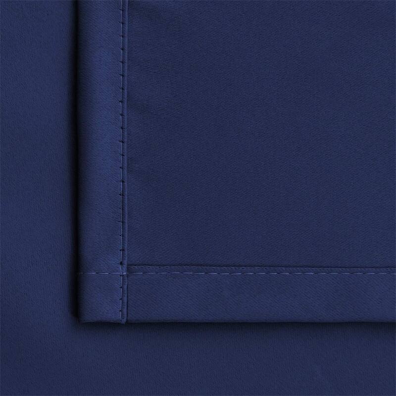 Navy Blackout Curtains 42x45" Thermal Bedroom RV