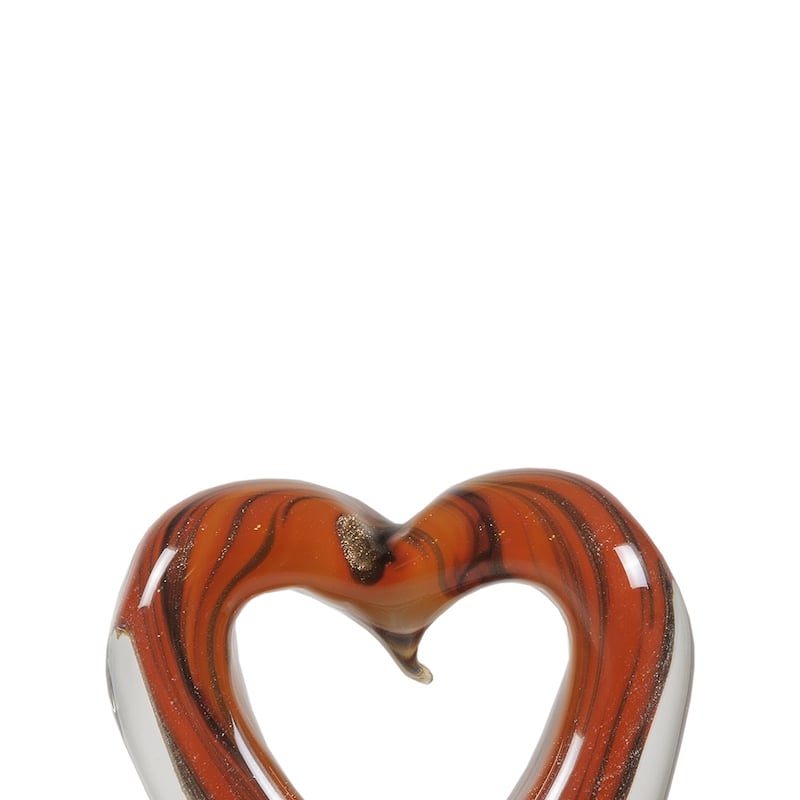 Rossa Heart Handcrafted Art Glass Figurine