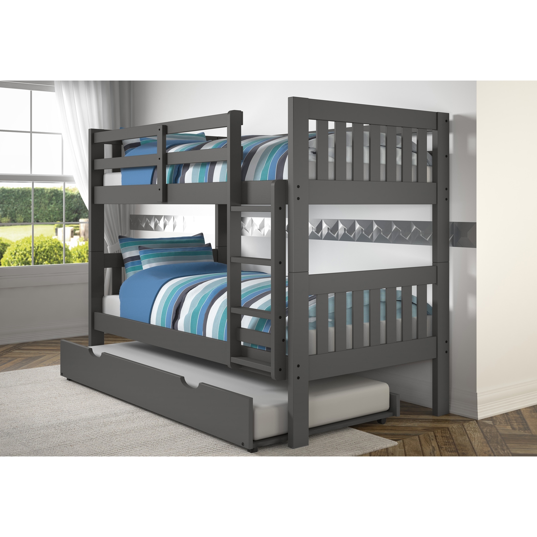 Dark grey hot sale bunk beds