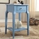 preview thumbnail 18 of 25, Daniella 1-Drawer Wood Storage Accent End Table by iNSPIRE Q Bold Sky Blue