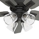 preview thumbnail 8 of 16, Hunter Gatlinburg Ceiling Fan w/ LED Light Kit, Handheld Remote - Transitional- EASY INSTALLATION