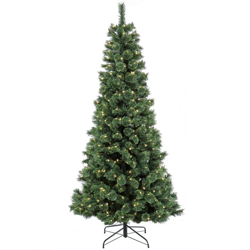 National Tree Company 7.5 ft. Pre-Lit Pilchuck Pine Tree with LED Lights - 7.5 Foot