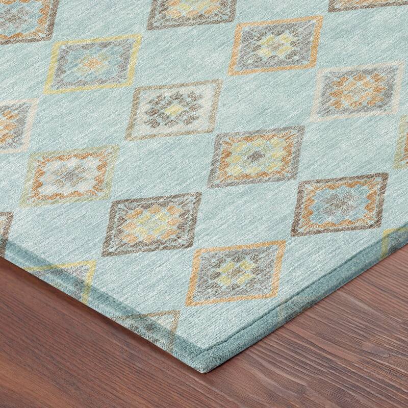 Machine Washable Indoor/ Outdoor Global Flagler Chantille Rug