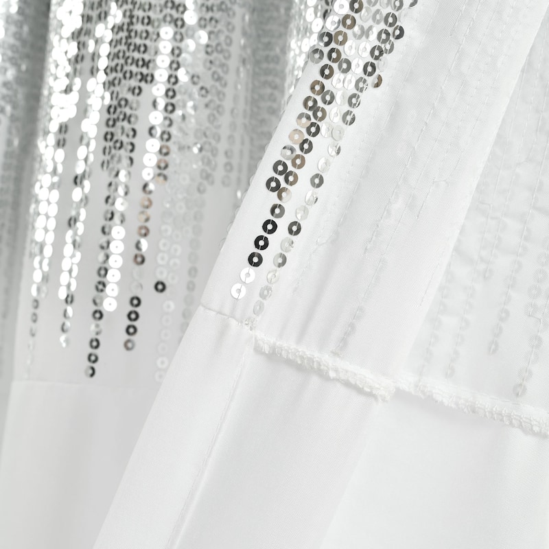 Lush Decor Shimmer Sequins Window Curtain Panel Pair - 84" x 42" - 84" x 42"