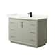 Option Light Green / Giotto Quartz Top / Matte Black