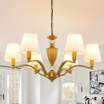 6 - Light Dimmable Classic / Traditional Chandelier