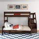 preview thumbnail 2 of 26, Max and Lily Modern Farmhouse Twin Over Full Bunk Bed With Staircase