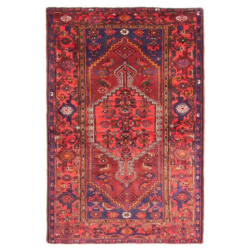 ECARPETGALLERY Hand-knotted Anadol Red Wool Rug - 4'5 x 6'9