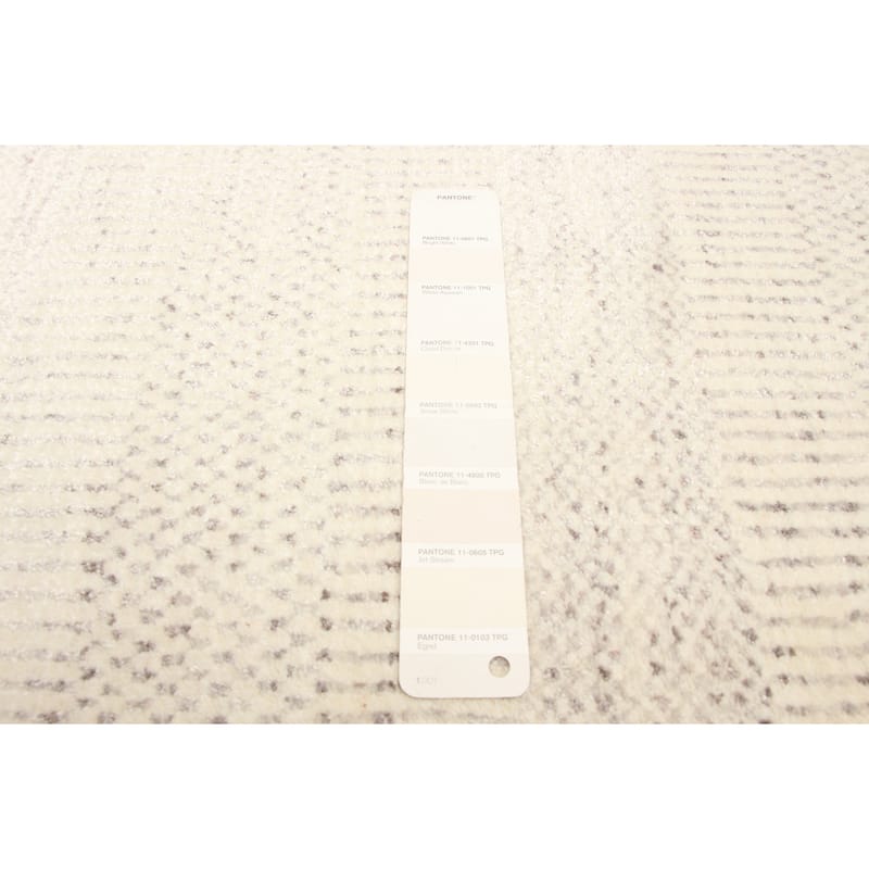 ECARPETGALLERY Hand Loomed Pearl Cream Viscose, Wool Rug - 2'0 x 2'11