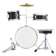 preview thumbnail 2 of 12, Kids Drum Set, 3-Piece, 14 in Beginner Drum Set with Adjustable Throne Cymbal Pedal Two Pairs of Drumsticks - 14 in Black