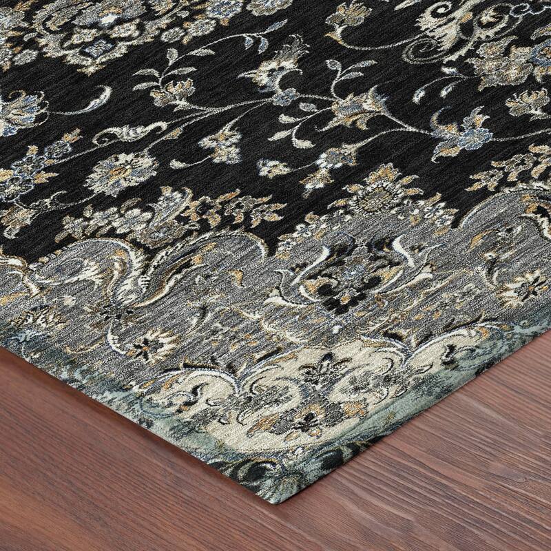 Machine Washable Indoor/ Outdoor Traditional Niko Chantille Rug