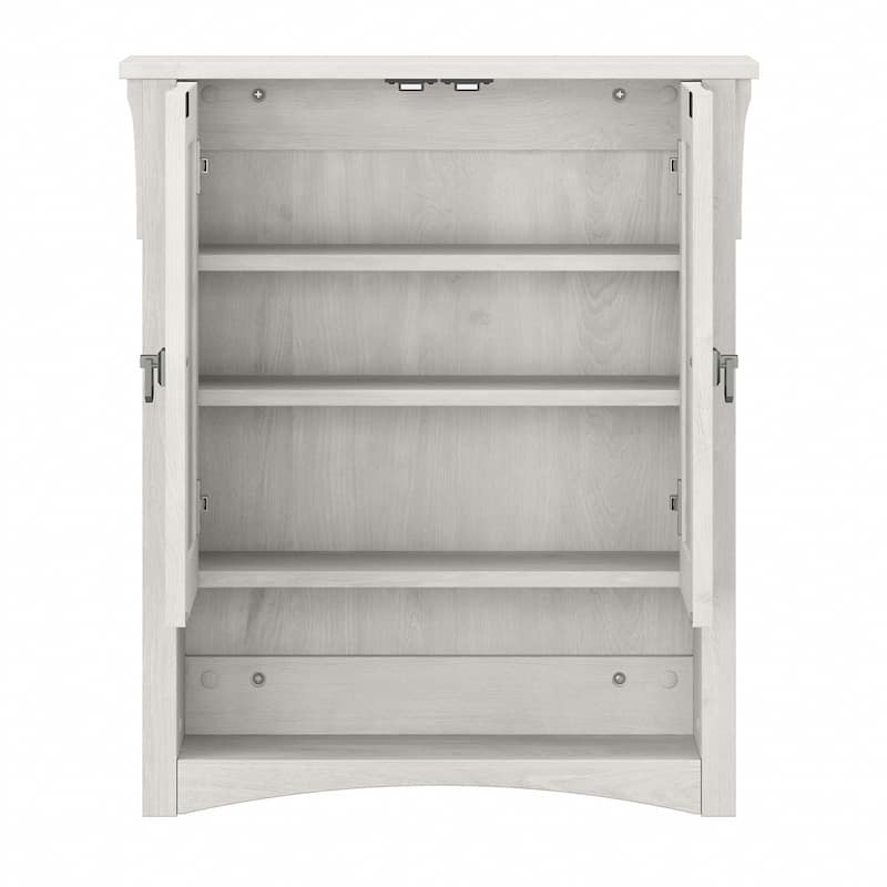 Salinas Bathroom Wall Cabinet with Doors by Bush Furniture