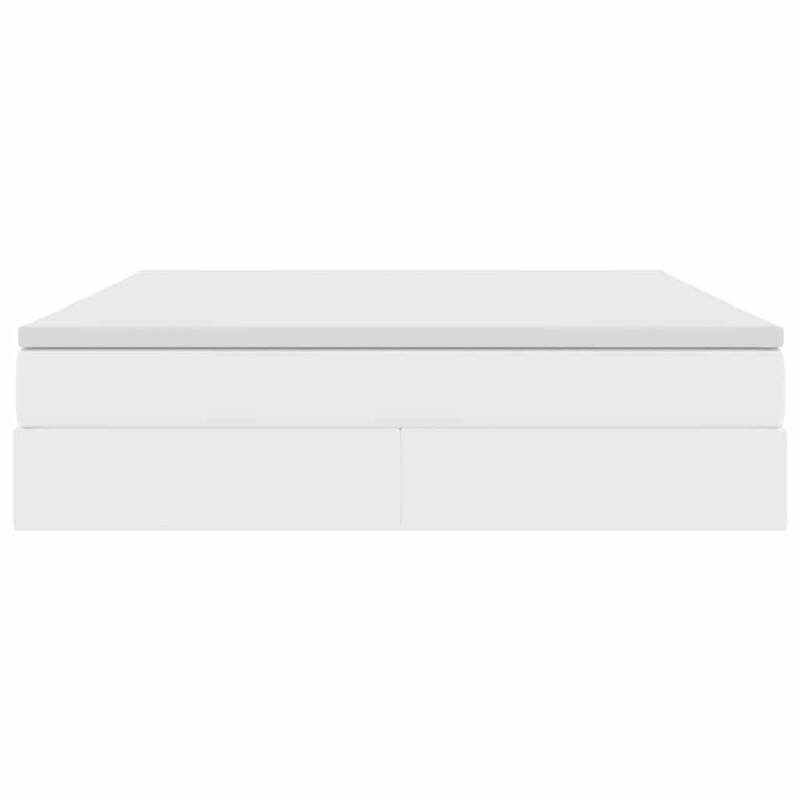 vidaXL Storage Bed with Mattress in Faux Leather