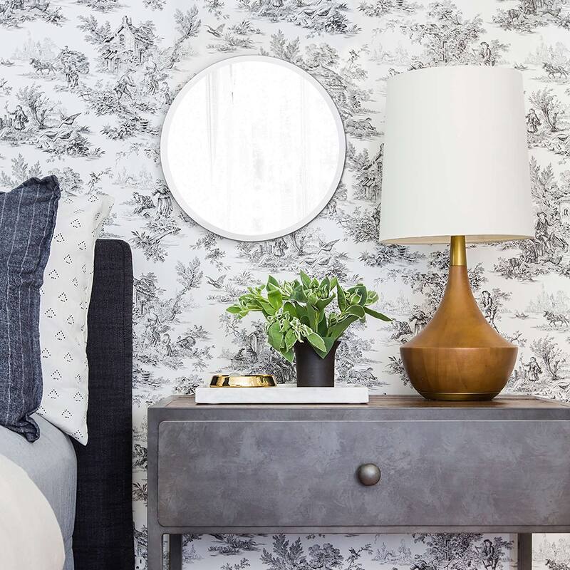 Allan Andrews Frameless Beveled Round Wall Mirror - 12 x 12