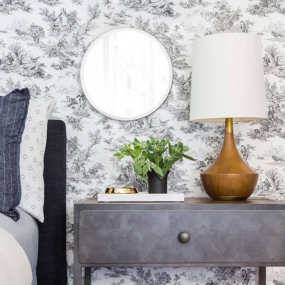 Allan Andrews Frameless Beveled Round Wall Mirror - 12 x 12