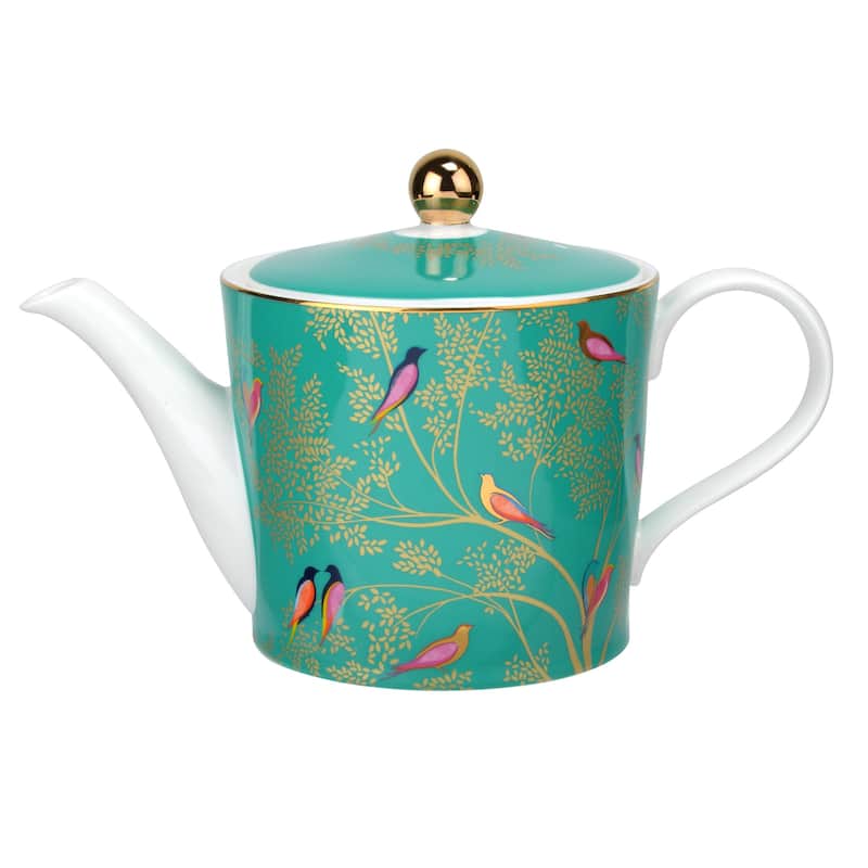 Portmeirion Sara Miller London Chelsea Collection 2 Pint Teapot - 2 Pint - Green - 2 Pint