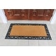 preview thumbnail 19 of 28, A1HC Rubber and Coir Heavy Duty, Flock Welcome Doormat, 30" X 60" Black/Beige