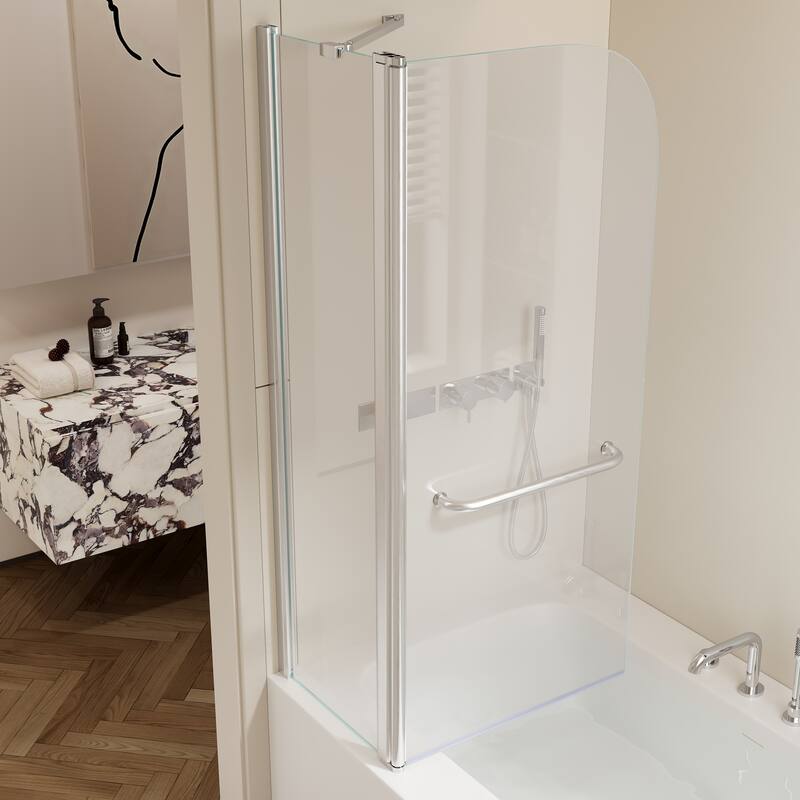 Rise and down rotation shaft door Shower Doors