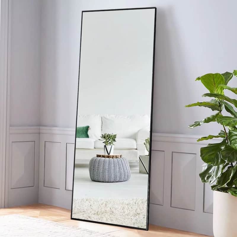 Dovelina Modern Full Length Floor Mirror - Freestanding Vanity Mirror for Bathroom or Living Space