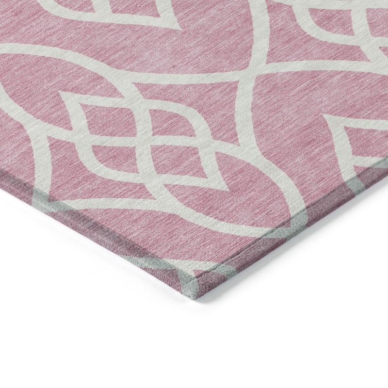 HomeRoots Trellis Transitional Rectangle Outdoor Rug