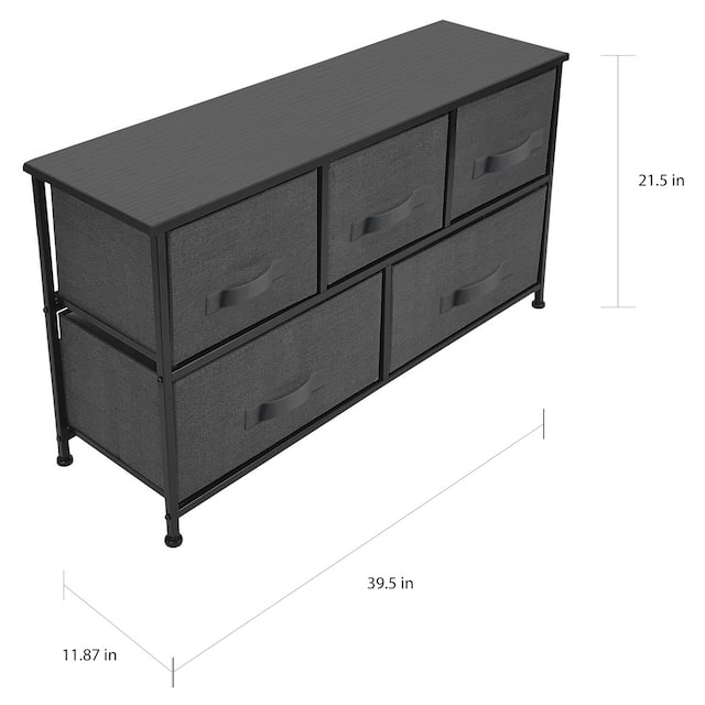 Storage Cube Dresser with 5 Drawers