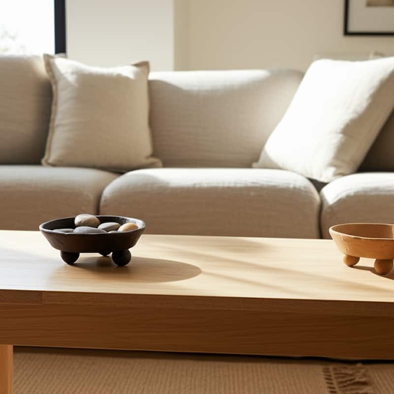 Decorative Textured Bowl with Triple-Sphere Feet Base