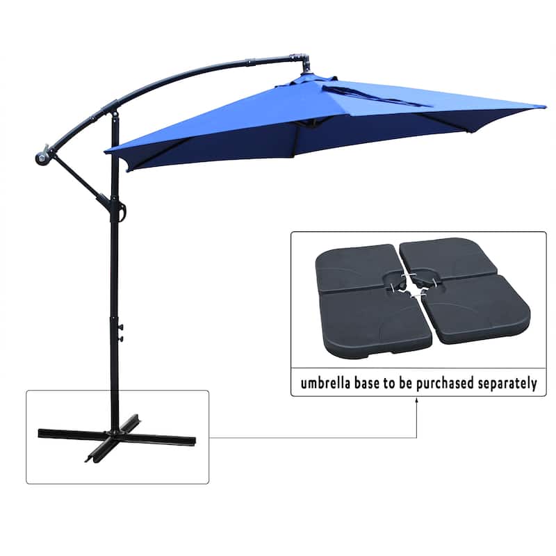 Maypex 10 Feet Cantilever Patio Umbrella, Offset Outdoor Umbrella