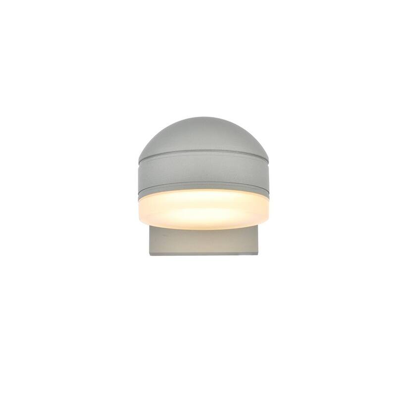 Modern Outdoor Wall Sconce - N/A - Silver