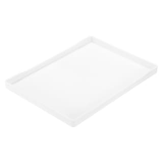 Plastic Tray - White Rectangular Serving Tray