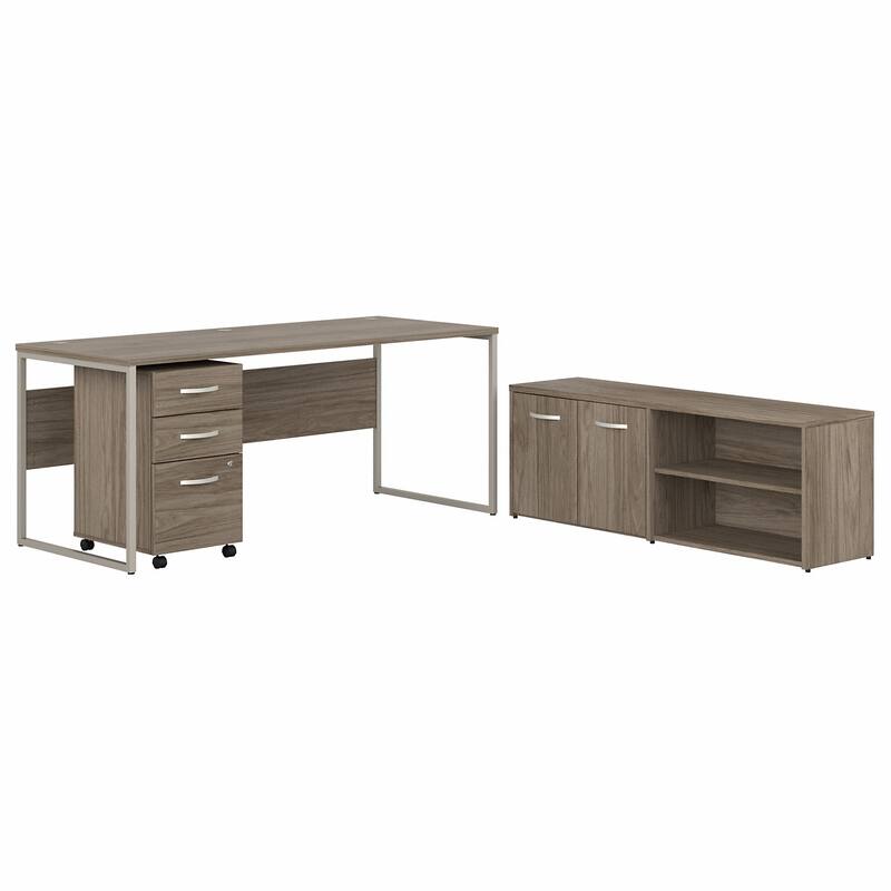 Hybrid 72W Computer Desk with Storage Set by Bush Business Furniture