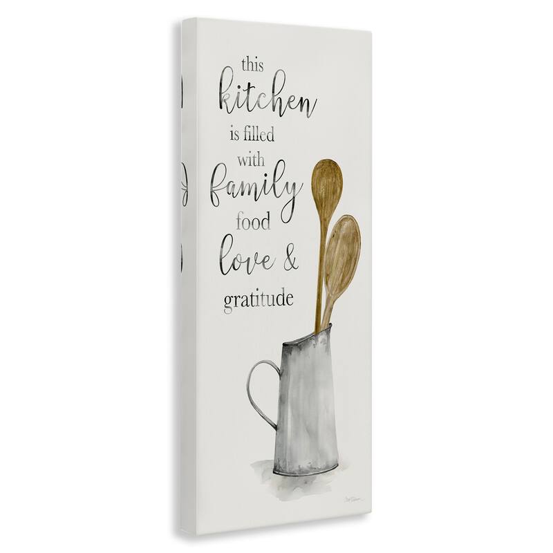 Stupell This Kitchen Family Phrase Canvas Wall Art Design by Carol Robinson