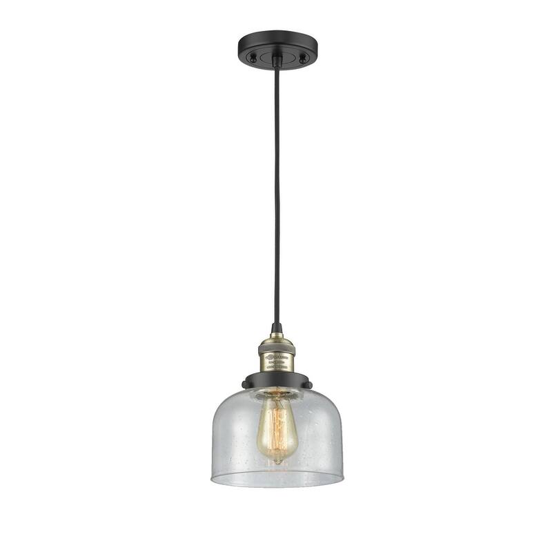 Innovations Lighting Large Bell 8" Wide Mini Pendant - Cord Suspension