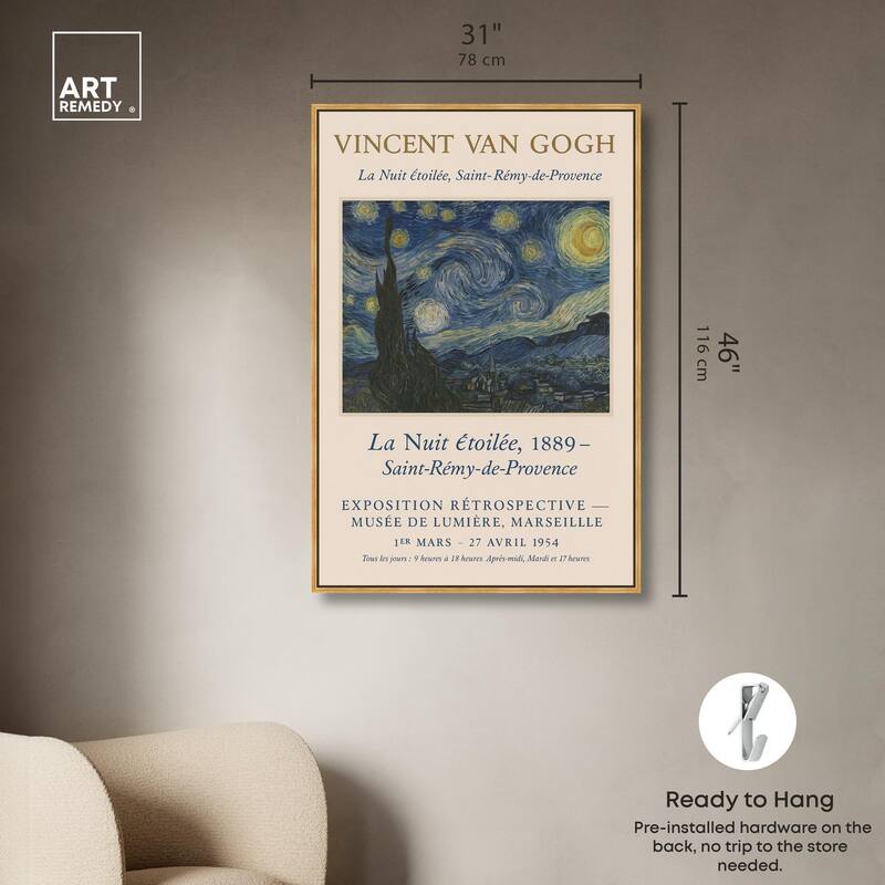 Starry Night Canvas by Art Remedy