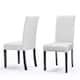 Monsoon Villa Faux Leather Parson Dining Chairs (Set of 2)