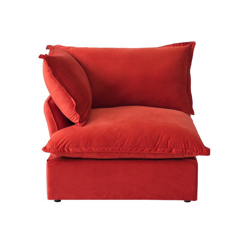 L-Shaped Convertible Sectional Sofa Couch with Movable Storage Ottoman Chaise, Free Combination Sofa