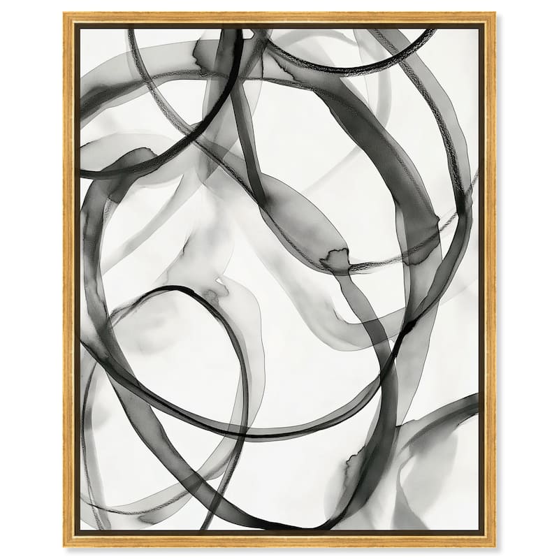 Dynamic Interplay I Canvas by Art Remedy - Gold - 36" x 45"