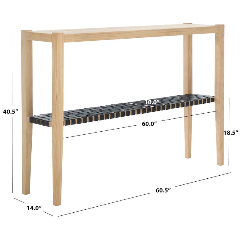 SAFAVIEH Sigurd Solid Wood Bar Height Dining Table - 61"W x 14"D x 41"H