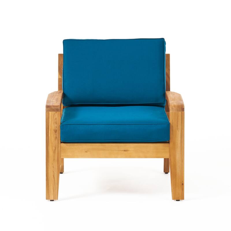 Grenada Outdoor Wood Club Chair (Set of 2) by Christopher Knight Home