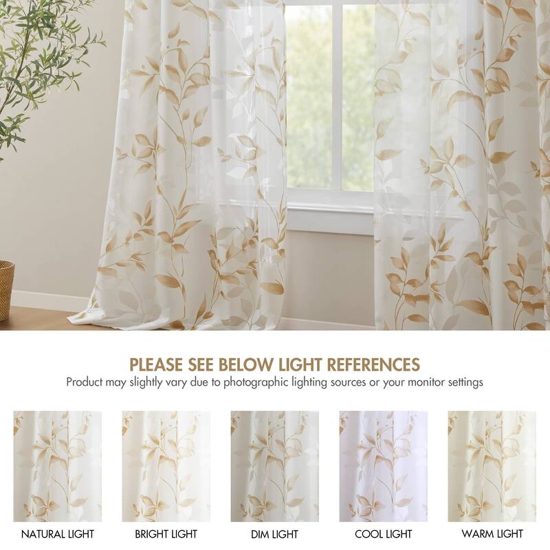 Madison Park Vera Burnout Printed Curtain Panel Single