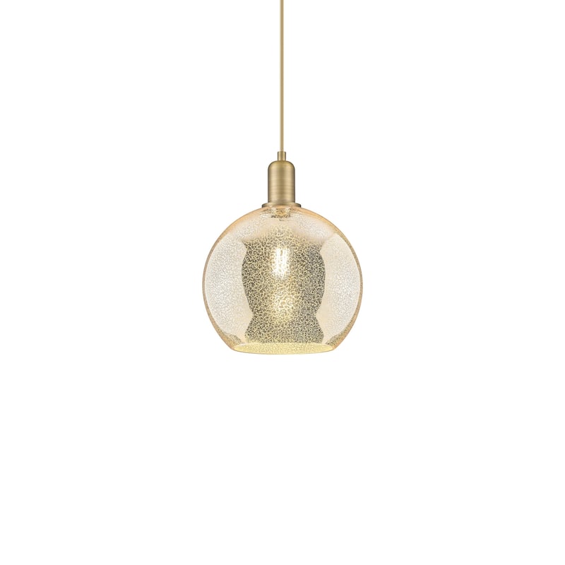 Innovations Lighting 716-1P-13-10 Athens Pendant Athens 10" Wide Mini - Brushed Brass / Mercury
