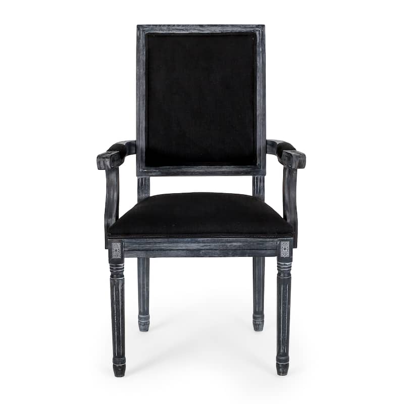 Maria French Country Upholstered Dining Chairs by Christopher Knight Home - 23.75" L x 23.75" W x 39.75" H