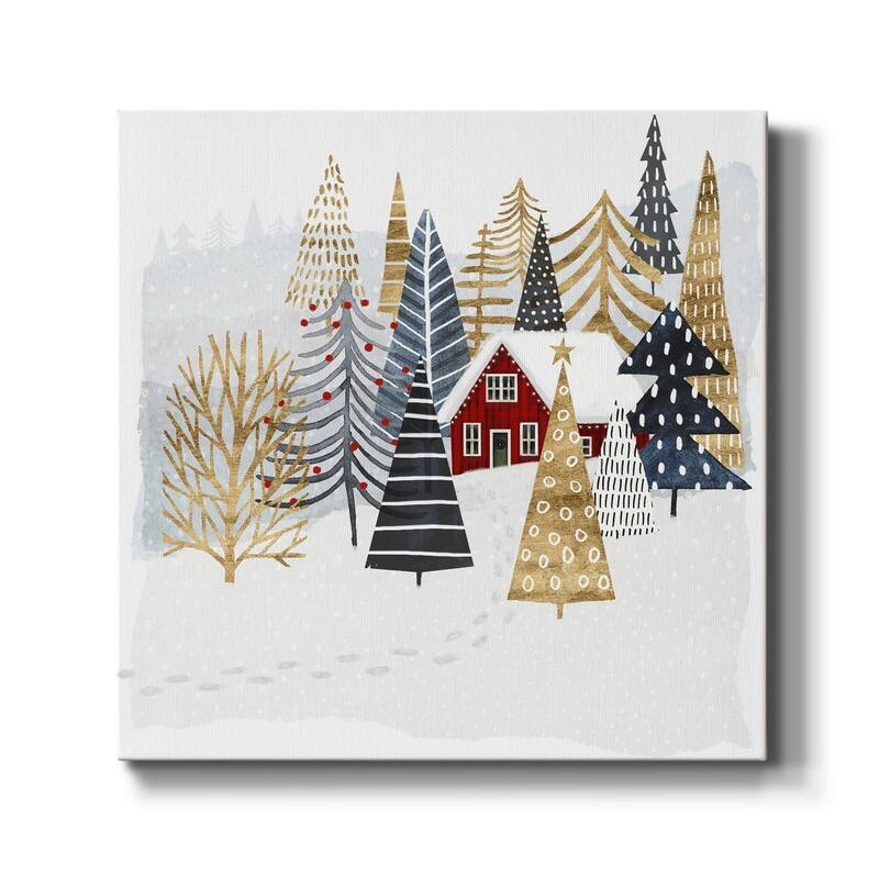 Christmas Chalet I-Premium Gallery Wrapped Canvas - Ready to Hang - 40X40