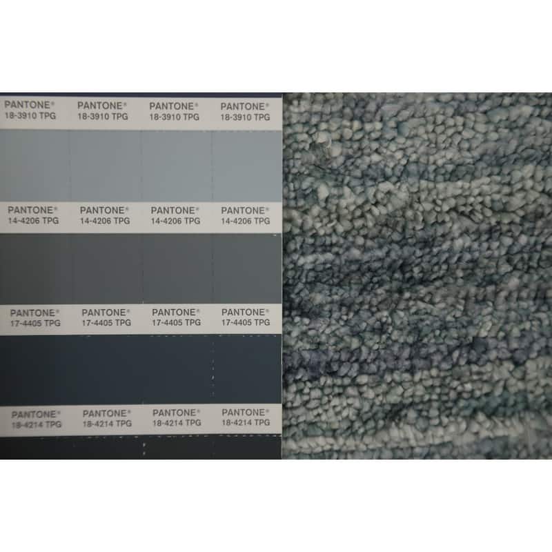Hand Knotted Oriental Viscose Silk Carpet Tribal Animal Pictorial Greys & Charcoal Gabbeh Area Rug - 11' 9'' X 9' 10''